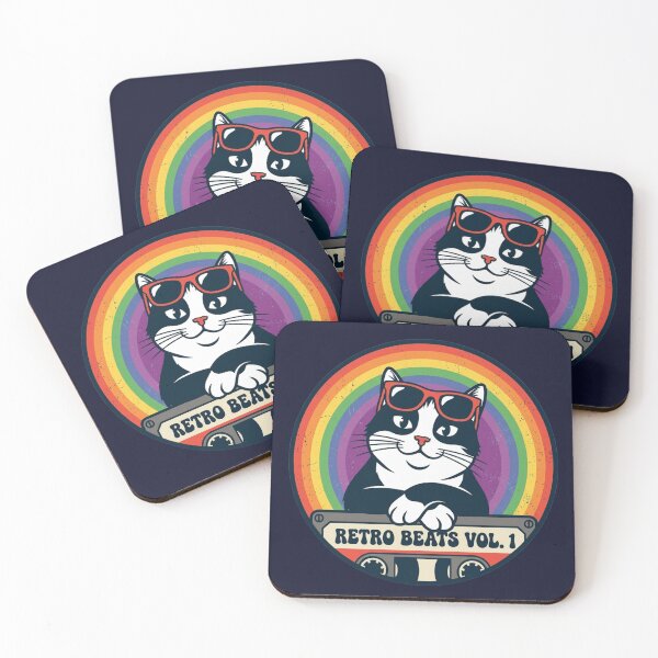 Item preview, Retro Beats Vol. 1 – Funky Cat Design designed and sold by Dogandesighn.