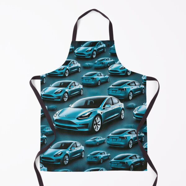 Item preview, Red Tesla Model 3 Cubist Pattern designed and sold by TEEJAMBOREE.