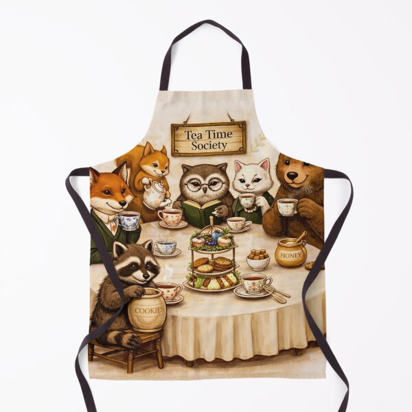 Item preview, Woodland Tea Party – Tea Time Society Animals Illustration designed and sold by AnimalMarvels.