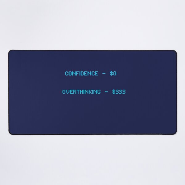 Item preview, The Cost of Overthinking – Pixel Art Quote designed and sold by HALYNA070824.