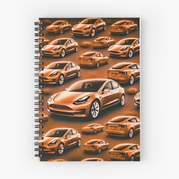 Item preview, Red Tesla Model 3 Cubist Pattern designed and sold by TEEJAMBOREE.