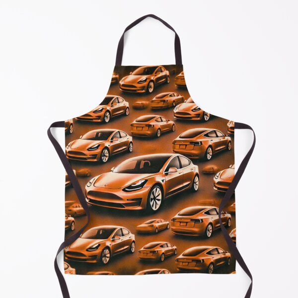 Item preview, Red Tesla Model 3 Cubist Pattern designed and sold by TEEJAMBOREE.