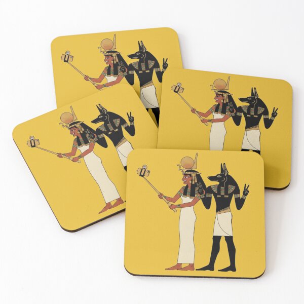 Item preview, Ancient Egyptian Gods Selfie | Isis & Anubis Duo designed and sold by MythoWorldddd.