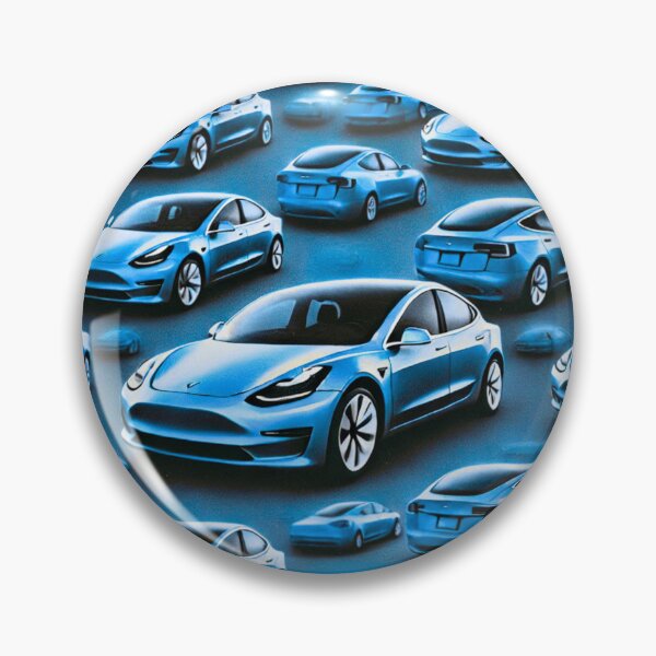 Item preview, Red Tesla Model 3 Cubist Pattern designed and sold by TEEJAMBOREE.