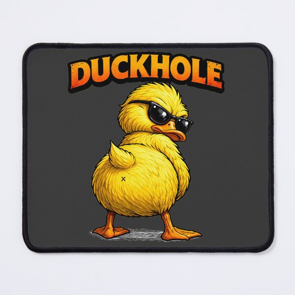 Item preview, Duckhole Funny Rude Duck Cartoon – Edgy Humor Meme Animal Design designed and sold by AuraloomAtelier.