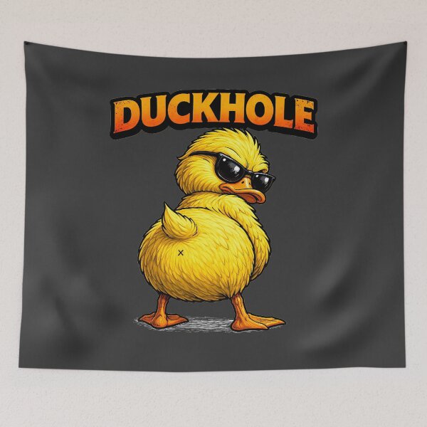 Item preview, Duckhole Funny Rude Duck Cartoon – Edgy Humor Meme Animal Design designed and sold by AuraloomAtelier.