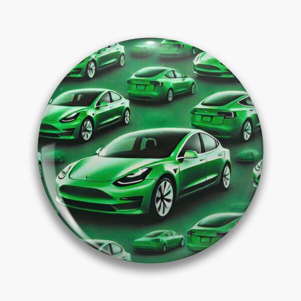 Item preview, Red Tesla Model 3 Cubist Pattern designed and sold by TEEJAMBOREE.