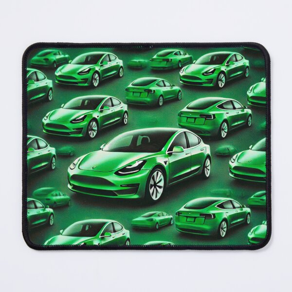 Item preview, Red Tesla Model 3 Cubist Pattern designed and sold by TEEJAMBOREE.