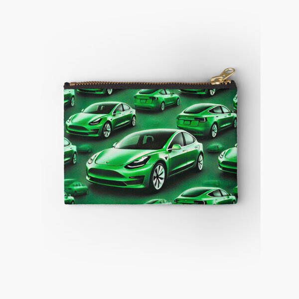 Item preview, Red Tesla Model 3 Cubist Pattern designed and sold by TEEJAMBOREE.