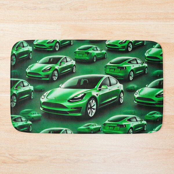 Item preview, Red Tesla Model 3 Cubist Pattern designed and sold by TEEJAMBOREE.