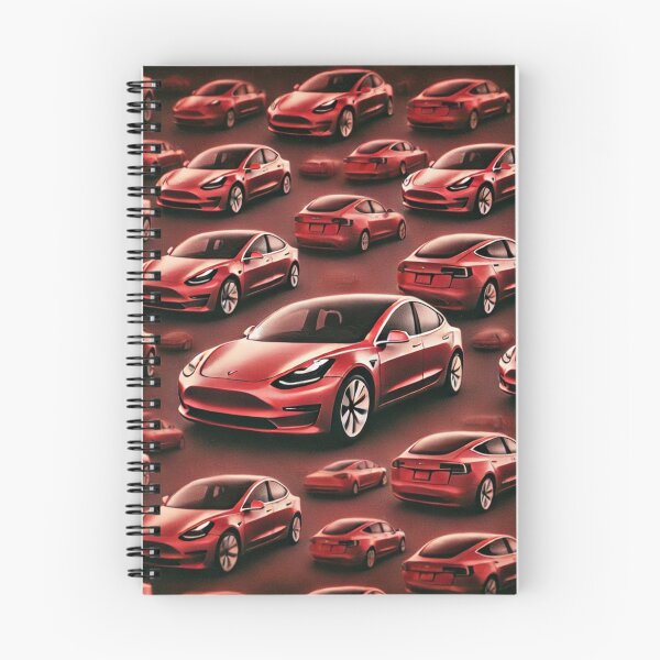 Item preview, Red Tesla Model 3 Cubist Pattern designed and sold by TEEJAMBOREE.