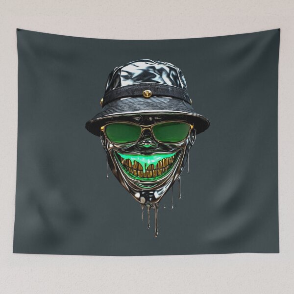 Item preview, SHIFT-BLOOM Urban Beanie Goon - Carbon Fiber & Liquid Chrome Melt designed and sold by Shift-Bloom.