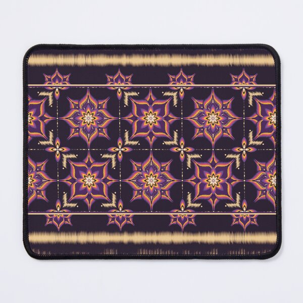 Item preview, Luxury Neon Mandala Ikat Pattern with Tribal Geometric Motifs designed and sold by PearlAndJade.