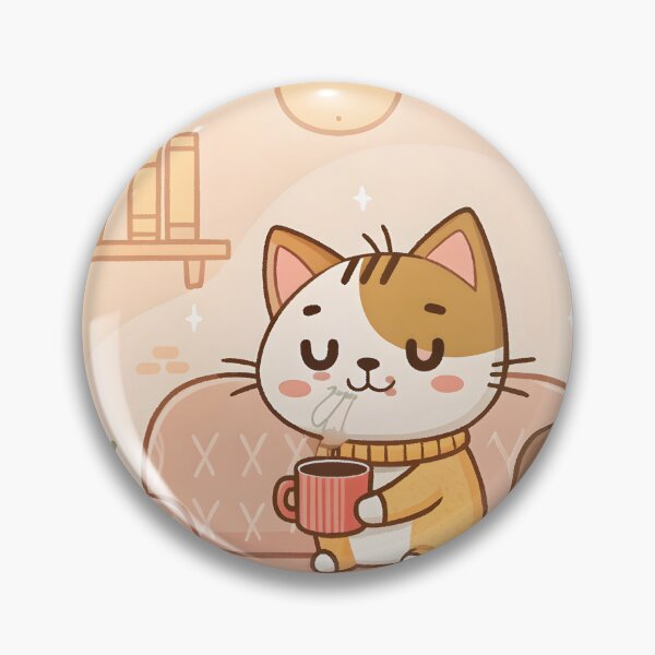 Item preview, Cozy Cat with Coffee designed and sold by Angellacelin.