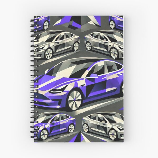 Item preview, Red Tesla Model 3 Cubist Pattern designed and sold by TEEJAMBOREE.