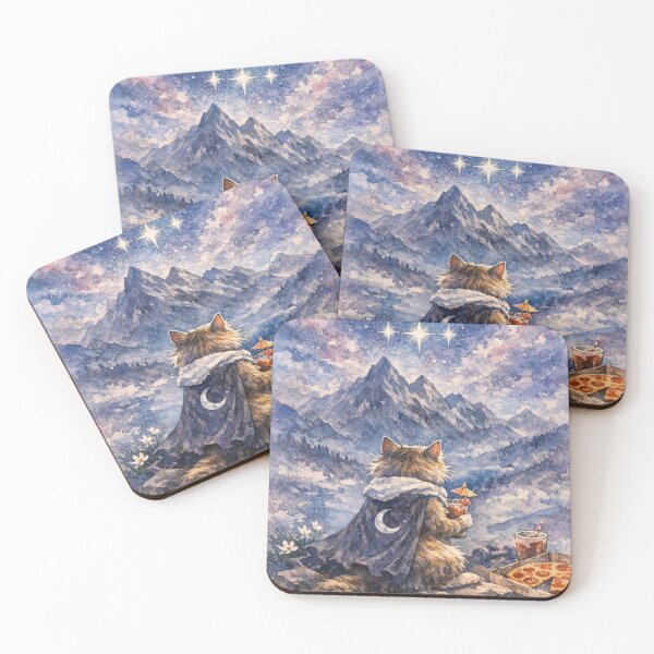 Item preview, ACOTAR inspired, "To the stars who listen...", mountains, cats, fantasy, mystical designed and sold by ResurgenceArts.