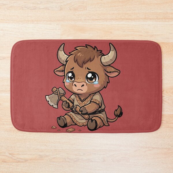 Item preview, Sad baby Minotaur with Broken Axe designed and sold by MythoWorldddd.
