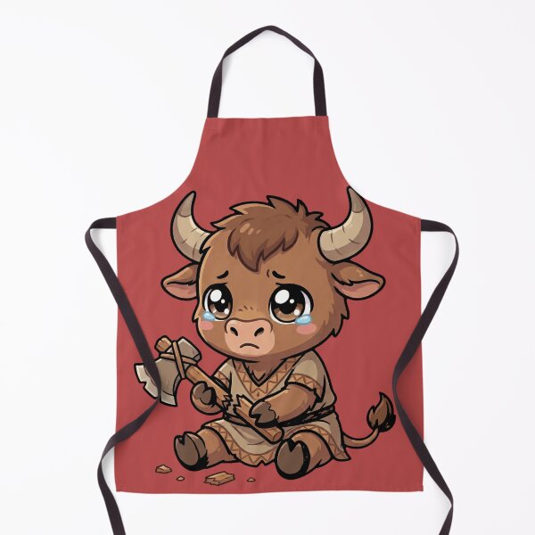 Item preview, Sad baby Minotaur with Broken Axe designed and sold by MythoWorldddd.