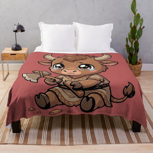 Item preview, Sad baby Minotaur with Broken Axe designed and sold by MythoWorldddd.