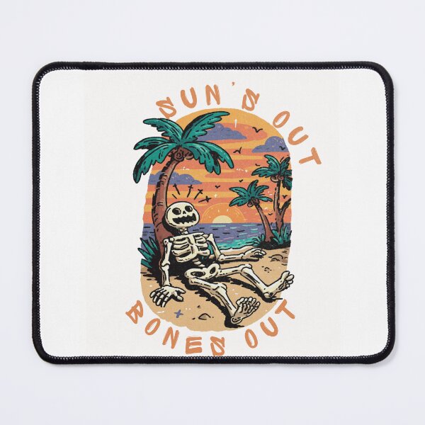 Item preview, Suns Out Bones Out Funny Skeleton Beach Summer Vacation Retro Sunset designed and sold by Region.