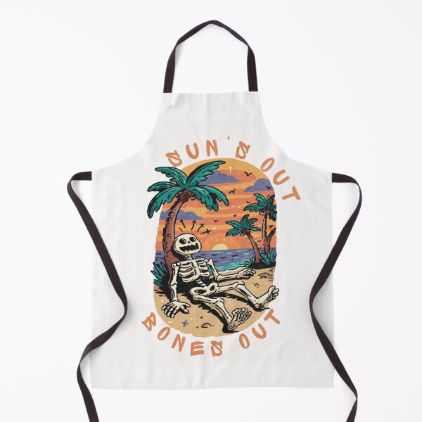 Item preview, Suns Out Bones Out Funny Skeleton Beach Summer Vacation Retro Sunset designed and sold by Region.