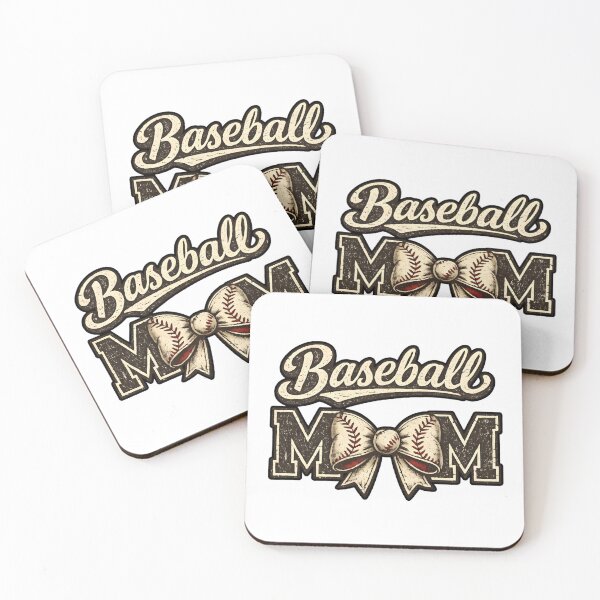 Aperçu de l'œuvre Maman Baseball Vintage Usé Nœud Coquette créée et vendue par DizzyShirts1.