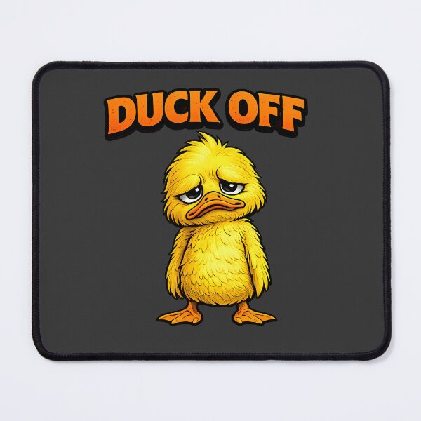 Item preview, Duck Off Funny Sad Angry Duck Cartoon – Relatable Rude Meme Design designed and sold by AuraloomAtelier.