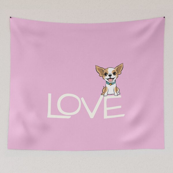 Item preview, Simply Love Chihuahua Cute Dog Typography Design designed and sold by Teacuppupdesign.