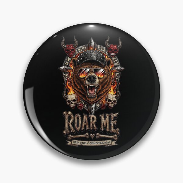 Item preview, Ursa Rage: Grindcore Bear - Heavy Metal Grizzly designed and sold by NexKris.
