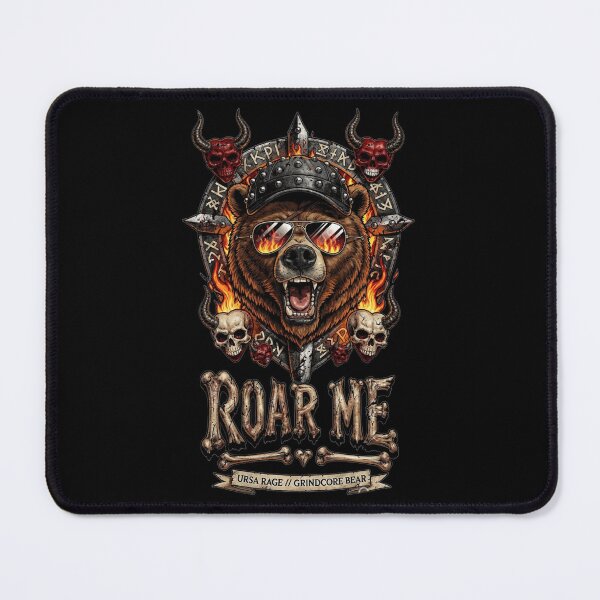 Item preview, Ursa Rage: Grindcore Bear - Heavy Metal Grizzly designed and sold by NexKris.