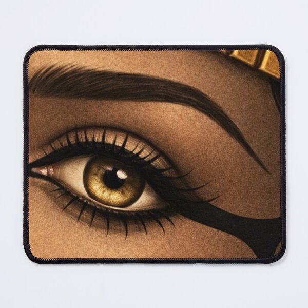 Item preview, Cleopatra Eye – Noir Egyptian Queen, Feminine Power Art, Mystical Gaze Design designed and sold by TatjanaMDesign.