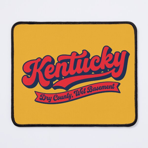 Item preview, Kentucky Retro Slogan Dry County Wet Basement Vintage Script Gift designed and sold by Cozy-Old-Pub.