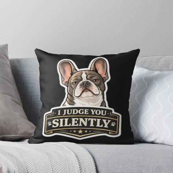 Item preview, French Bulldog Owners Club – I Judge You Silently Funny Frenchie Sarcastic Design designed and sold by Frenchie Fever.