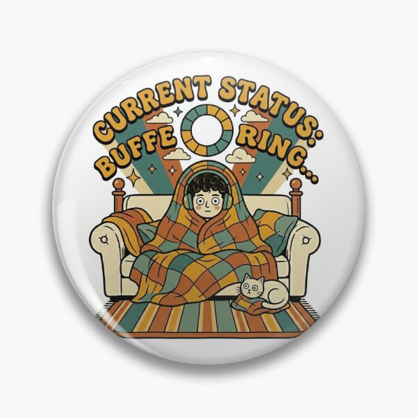 Item preview, Current Status Buffering Funny Modern Exhaustion designed and sold by Rex Vox.
