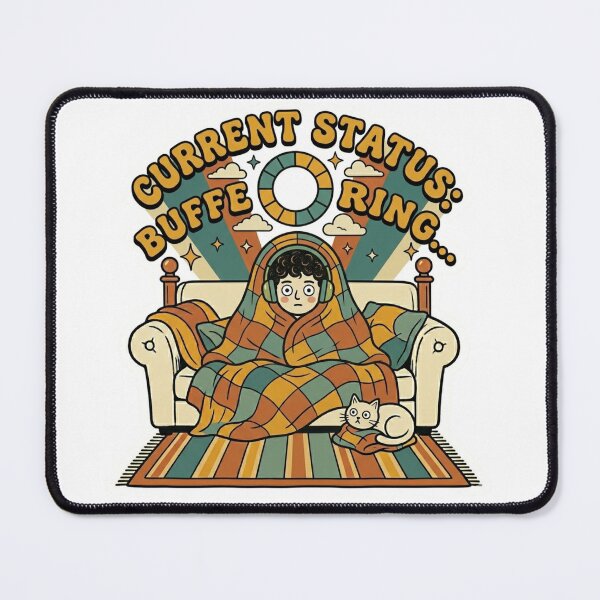Item preview, Current Status Buffering Funny Modern Exhaustion designed and sold by Rex Vox.