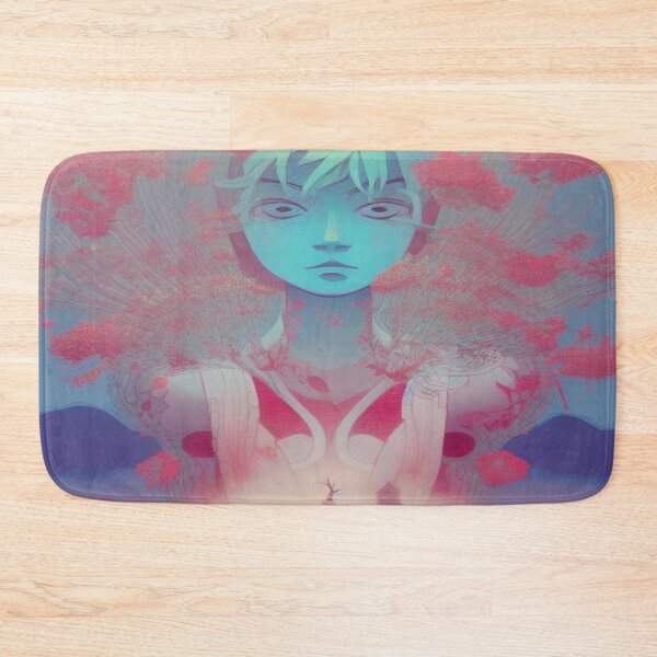 Item preview, Surreal Blue Portrait Art with Floral Organic Energy designed and sold by FotoworldEdel.