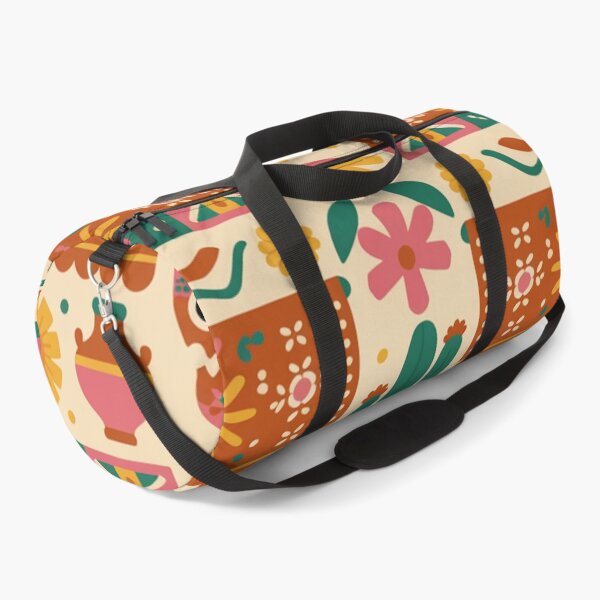 Item preview, Vibrant Mexican Folk Art Seamless Pattern – Sugar Skulls, Cacti & Bright Papel Picado designed and sold by Midnight Veil Designs.