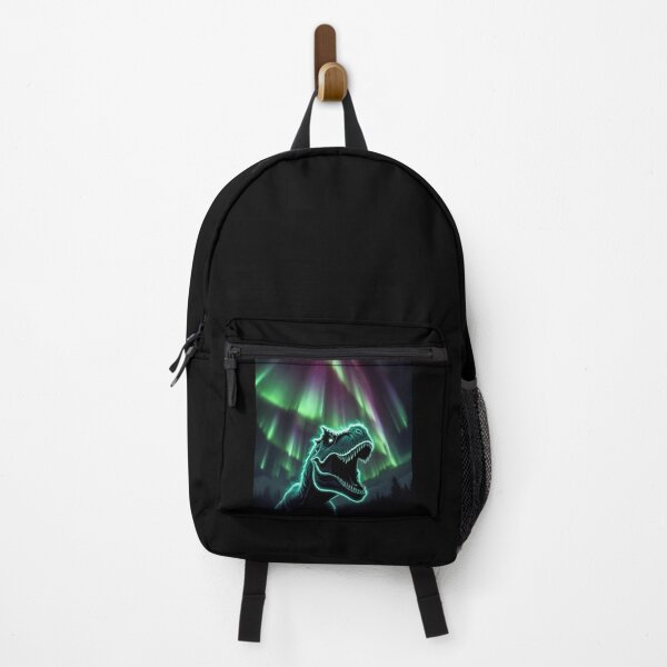 Item preview, Glowing T Rex Roaring Under Aurora Fantasy Design designed and sold by Syrupulse.