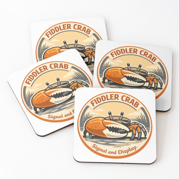 Item preview, Fiddler Crab Coastal Signal Emblem designed and sold by WildlifeInc.