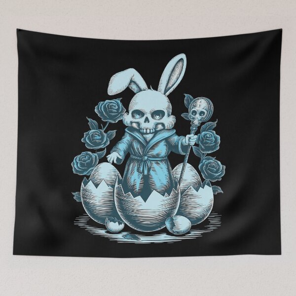 Item preview, Gothic Evil Easter Bunny Engraving Art designed and sold by Art-Arcade6.