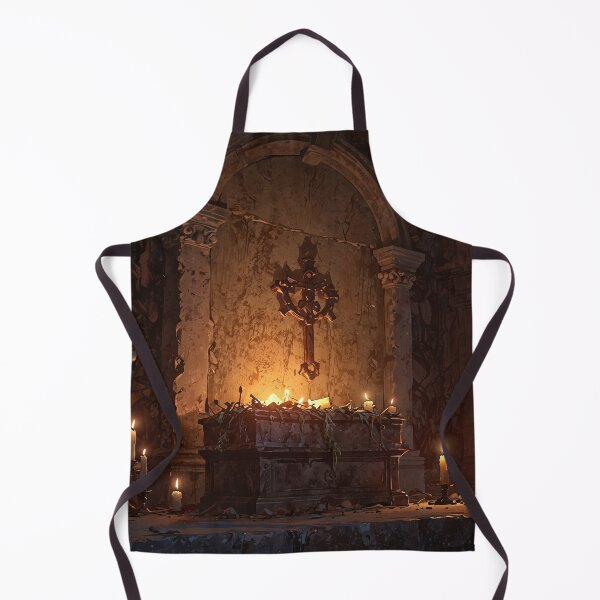 Item preview, Wolf Discovers Crimson Secret Dark Sacred Sacristy designed and sold by GeoWhimsy Studio.