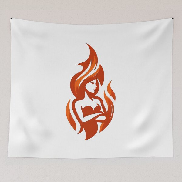 Item preview, Flame Mother Love Silhouette Abstract Fire Heart Design. designed and sold by Spark2Seduction.