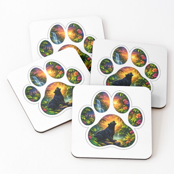 Item preview, Black Panther Jungle Paw Design designed and sold by Gezonde-Voeding.