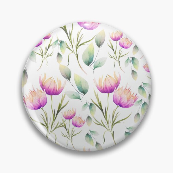 Item preview, Elegant Pink Watercolor Floral Seamless Pattern designed and sold by DreamyLayer.
