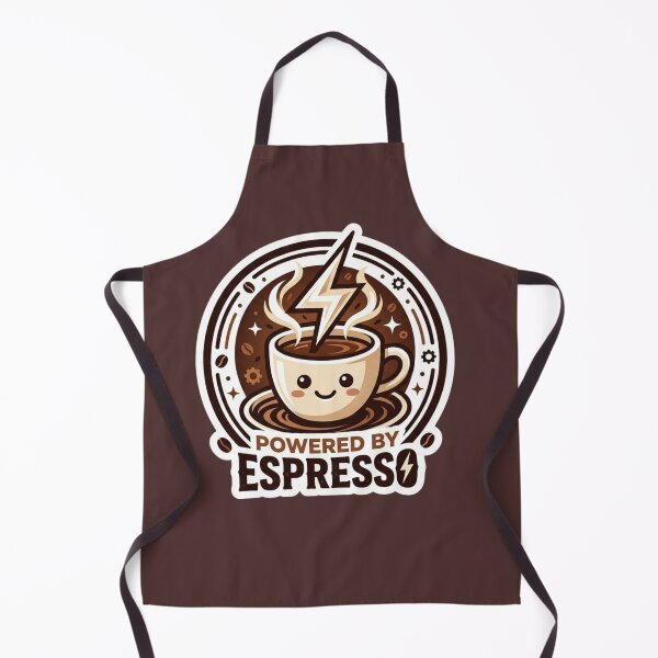 Item preview, Powered by Espresso Funny Coffee Lover Sticker – Caffeine Humor Design designed and sold by DivineTrident.