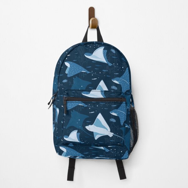 Item preview, Flying stingrays blue designed and sold by Avisnanna.