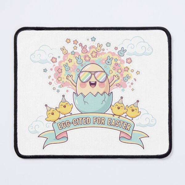 Item preview, Egg-Cited For Easter – Rainbow Sunglasses Hatching Egg Kawaii Bunnies Party Chicks designed and sold by Han-Chaeyoung.