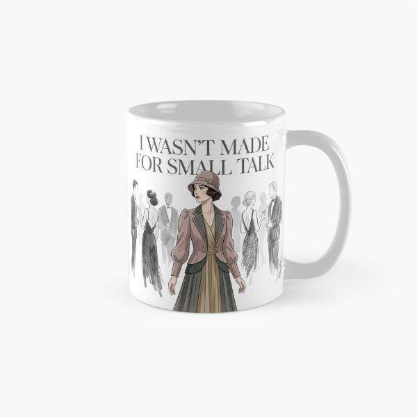 Item preview, I Wasn’t Made for Small Talk – Introvert Quote Design designed and sold by Quiet Mode Studio.