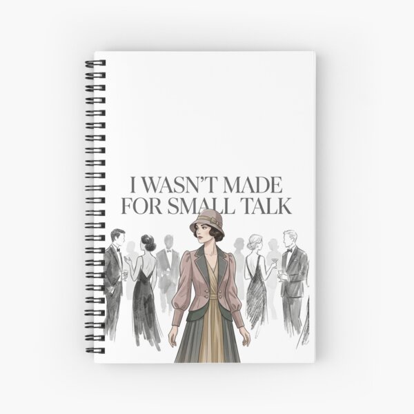 Item preview, I Wasn’t Made for Small Talk – Introvert Quote Design designed and sold by Quiet Mode Studio.