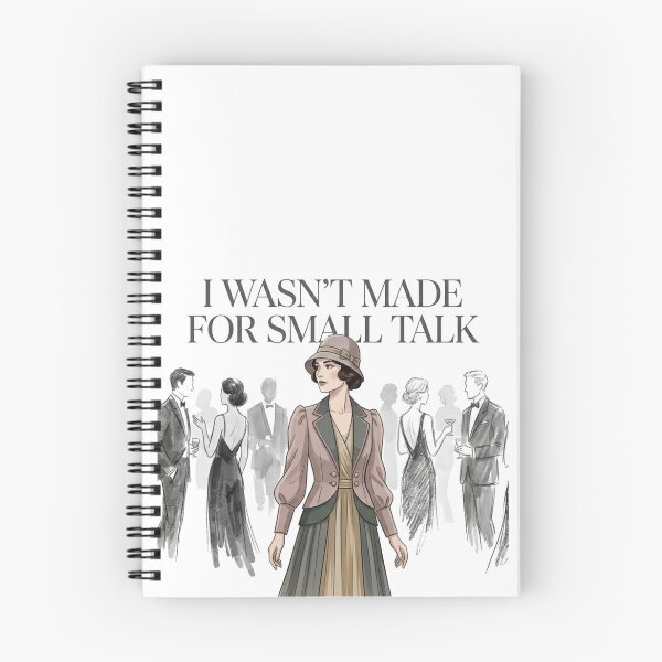 Item preview, I Wasn’t Made for Small Talk – Introvert Quote Design designed and sold by Quiet Mode Studio.